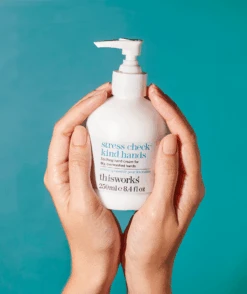 This Works Stress Check Kind Hands 250ml -This Works Shop SCHKH 250ML IN USE